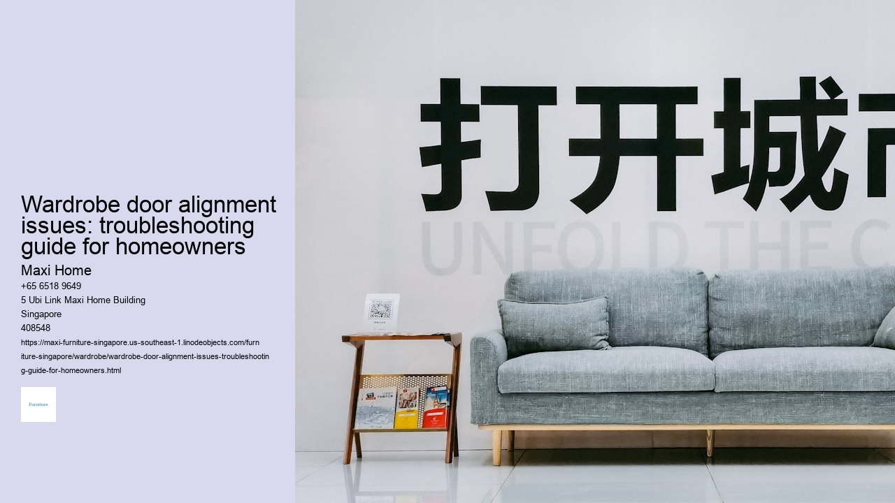 Wardrobe door alignment issues: troubleshooting guide for homeowners